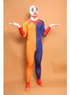 Orange and Blue Clown Halloween Full Body Morph Costume Spandex Skinsuit Holiday Unisex Lycra Second Skin Zentai Suit Orange and Blue Clown Halloween Full Body Morph Costume Spandex Skinsuit Holiday Unisex Lycra Second Skin Zentai Suit