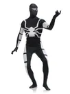Halloween Full Body Second-skin Tights Black and White Spiderman Super Hero Spandex Skinsuit Holiday Unisex Lycra Zentai Catsuits