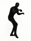 Black Full Body Unitard Second Skin Costume Spandex Halloween Cosplay Zentai Suit