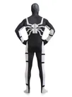Halloween Full Body Second-skin Tights Black and White Spiderman Super Hero Spandex Skinsuit Holiday Unisex Lycra Zentai Catsuits