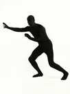 Black Full Body Unitard Second Skin Costume Spandex Halloween Cosplay Zentai Suit