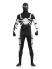 Halloween Full Body Second-skin Tights Black and White Spiderman Super Hero Spandex Skinsuit Holiday Unisex Lycra Zentai Catsuits