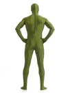 Deep Green Olive Green Full Body Morph Costume Spandex Holiday Unisex Lycra Unitard Second Skin Zentai Suit