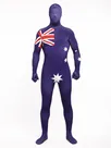 Australia National Flag Full Body Second Skin Costume Halloween Spandex Skinsuit Holiday Unisex Cosplay Zentai Suit