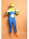 Yellow and Blue Big Beard Digital Full Body Second Skin Costume Halloween Spandex Skinsuit Holiday Unisex Cosplay Zentai Suit Yellow and Blue Big Beard Digital Full Body Second Skin Costume Halloween Spandex Skinsuit Holiday Unisex Cosplay Zentai Suit