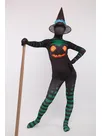 Halloween Witch Unisex Full Body Second Skin Costume Spandex Skinsuit Holiday Unisex Cosplay Zentai Suit