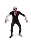 Black Blooding Full Body Second Skin Costume Halloween Spandex Skinsuit Holiday Unisex Cosplay Zentai Suit