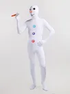 White Snowman Cartoon Lycra Full Body Morph Costume Second Skin Zentai Skinsuit Suit