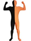 Black and Orange Split Halloween Holiday Cosplay Unisex Lycra Spandex Skinsuit Morph Second Skin Zentai Second Skin Suit Black and Orange Split Halloween Holiday Cosplay Unisex Lycra Spandex Skinsuit Morph Second Skin Zentai Second Skin Suit