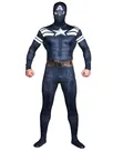 Deep Blue Captain America Full Body Second Skin Costume Halloween Spandex Skinsuit Holiday Unisex Cosplay Zentai Suit