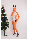 Orange Reindeer Full Body Second Skin Costume Christmas Spandex Skinsuit Holiday Unisex Cosplay Zentai Suit Orange Reindeer Full Body Second Skin Costume Christmas Spandex Skinsuit Holiday Unisex Cosplay Zentai Suit