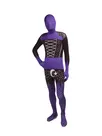 Black and Purple Full Body Second Skin Costume Halloween Spandex Skinsuit Holiday Unisex Cosplay Zentai Suit Black and Purple Full Body Second Skin Costume Halloween Spandex Skinsuit Holiday Unisex Cosplay Zentai Suit