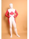 Canada Maple National Flag Full Body Second Skin Costume Halloween Spandex Skinsuit Holiday Unisex Cosplay Zentai Suit