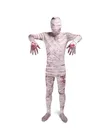 Mummy Full Body Second Skin Costume Halloween Spandex Skinsuit Holiday Unisex Cosplay Zentai Suit