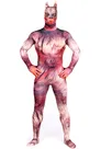 Werewolf Full Body Second Skin Costume Halloween Spandex Skinsuit Holiday Unisex Cosplay Zentai Suit