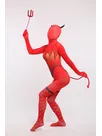 Christmas Red Elf Full Body Second Skin Costume Spandex Skinsuit Holiday Unisex Cosplay Zentai Suit Christmas Red Elf Full Body Second Skin Costume Spandex Skinsuit Holiday Unisex Cosplay Zentai Suit