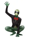 Green Sir Frog Full Body Second Skin Costume Halloween Spandex Skinsuit Holiday Unisex Cosplay Zentai Suit
