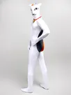 White Animal Monster Cartoon Full Body Second Skin Costume Halloween Spandex Skinsuit Holiday Unisex Cosplay Zentai Suit