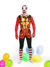Colorful Clown Full Body Second Skin Costume Halloween Spandex Skinsuit Holiday Unisex Cosplay Zentai Suit