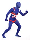Uk National Flag Full Body Second Skin Costume Halloween Spandex Skinsuit Holiday Unisex Cosplay Zentai Suit