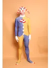 Mixed Color Clown Full Body Second Skin Costume Halloween Christmas Spandex Skinsuit Holiday Unisex Cosplay Zentai Suit Mixed Color Clown Full Body Second Skin Costume Halloween Christmas Spandex Skinsuit Holiday Unisex Cosplay Zentai Suit