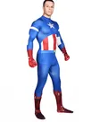 Blue Captain America Full Body Unitard Second Skin Costume Halloween Spandex Holiday Unisex Cosplay Zentai Suit Blue Captain America Full Body Unitard Second Skin Costume Halloween Spandex Holiday Unisex Cosplay Zentai Suit
