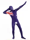 Australia National Flag Full Body Second Skin Costume Halloween Spandex Skinsuit Holiday Unisex Cosplay Zentai Suit