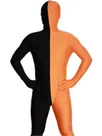 Black and Orange Split Halloween Holiday Cosplay Unisex Lycra Spandex Skinsuit Morph Second Skin Zentai Second Skin Suit Black and Orange Split Halloween Holiday Cosplay Unisex Lycra Spandex Skinsuit Morph Second Skin Zentai Second Skin Suit