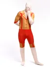 Orange Second Skin Suits Full Body Morph Costume Halloween Spandex Skinsuit Holiday Unisex Cosplay Zentai Suit