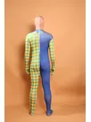 Split Color Full Body Second Skin Costume Halloween Spandex Skinsuit Holiday Unisex Cosplay Zentai Suit