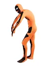 Orange Skull Full Body Second Skin Costume Halloween Spandex Skinsuit Holiday Unisex Cosplay Zentai Suit