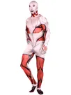 Attack on Titan Cartoon Full Body Second Skin Costume Halloween Unisex Cosplay Zentai Skinsuit Suit