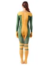 Yellow Green Full Body Unitard Second Skin Costume Halloween Spandex Holiday Unisex Cosplay Zentai Suit