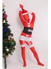Red Sata Clause Full Body Second Skin Costume Spandex Skinsuit Christmas Holiday Unisex Cosplay Zentai Suit Red Sata Clause Full Body Second Skin Costume Spandex Skinsuit Christmas Holiday Unisex Cosplay Zentai Suit