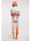 Orange and White Halloween Full Body Second Skin Costume Spandex Skinsuit Holiday Unisex Cosplay Zentai Suit