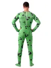 Green Question Mark Full Body Second Skin Costume Halloween Spandex Skinsuit Holiday Unisex Cosplay Zentai Suit