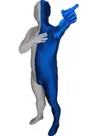 Light Grey and Deep Blue Christmas Split Halloween Holiday Cosplay Unisex Lycra Spandex Skinsuit Morph Second Skin Zentai Second Skin Suit Light Grey and Deep Blue Christmas Split Halloween Holiday Cosplay Unisex Lycra Spandex Skinsuit Morph Second Skin Zentai Second Skin Suit