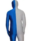 Light Grey and Deep Blue Christmas Split Halloween Holiday Cosplay Unisex Lycra Spandex Skinsuit Morph Second Skin Zentai Second Skin Suit Light Grey and Deep Blue Christmas Split Halloween Holiday Cosplay Unisex Lycra Spandex Skinsuit Morph Second Skin Zentai Second Skin Suit