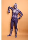 Fullbody Second-skin Super Hero Halloween White Stripe Spiderman Zentai Skinsuit Catsuits