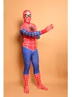 Spider-man Fullbody Second-skin Red and Blue with White Stripe Spiderman Zentai Skinsuit Catsuits