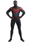 Spiderman Parallel Universe Little Black Spider Print Full Body Tights Zentai Catsuit Zentai Skinsuit Second Skin Clothing