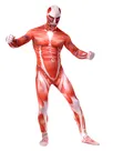 Second Skin Clothing Attack on Titan Muscle Fullbody Bodysuit Cosplay Zentai Catsuit Zentai Skinsuit