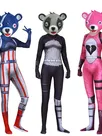 Fortress Night Blue Pink Panda Female Team Leader Zentai Catsuit Skinsuit Second-skin Clothing Tight Suit