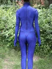 3D Printed Costume X-men Blue Spotted Magic Girl Cosplay Second Skin Full Body Zentai Catsuit Skinsuit