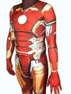 Second Skin 3D Printing Comics Wei Iron Man Cosplay One-piece Leotard Halloween Tight Outfits with Mask