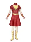 DC Movie Comic Golden Thunder Shazam Superhero Zentai Catsuit Skinsuit Second-skin Clothing