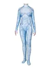 Sea Queen Atlana Queen Cosplay Costume One-piece Tight Second Skin Full Body Zentai Catsuit Skinsuit
