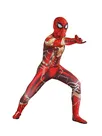Golden Steel Spiderman Zentai Catsuit Skinsuit Second-skin Clothing
