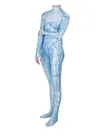 Sea Queen Atlana Queen Cosplay Costume One-piece Tight Second Skin Full Body Zentai Catsuit Skinsuit