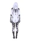 3D Printed Women White Venom Cloak Big Spider Lycra Spandex Spiderman Zentai Catsuit Skinsuit Second-skin Costume